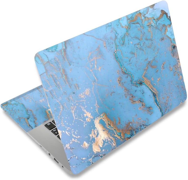 Laptop Stickers Decal,12 13 14 15 15.6 inches Netbook Laptop Skin Sticker Reusable Protector Cover Case for Toshiba Hp Samsung Dell Apple Acer Leonovo Sony Asus Laptop Notebook (Blue Marble)